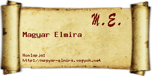Magyar Elmira névjegykártya